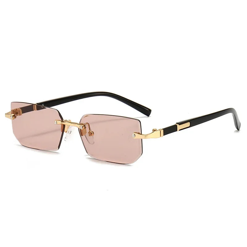 Veyra Rimless Rectangle Sunglasses — UV400 Protection