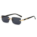 Veyra Rimless Rectangle Sunglasses — UV400 Protection